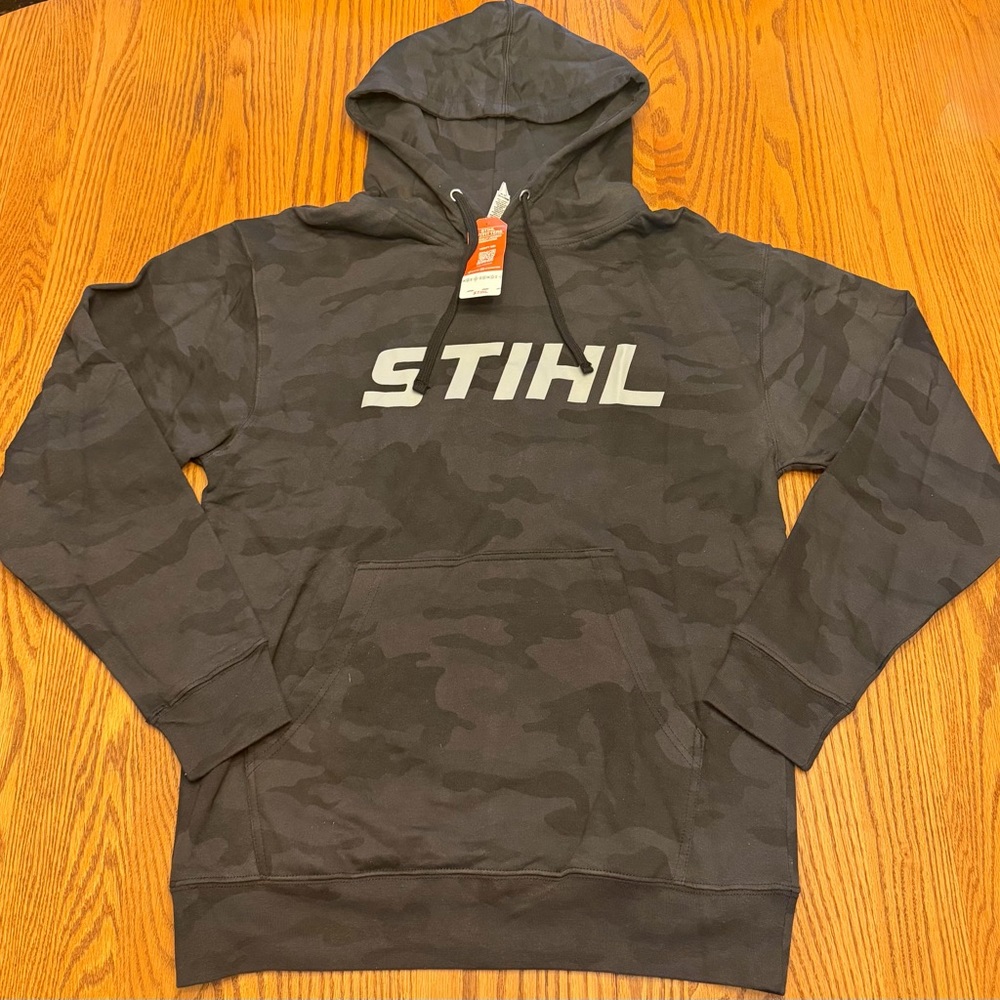 STIHL Black Camouflage Hoodie Sweatshirt